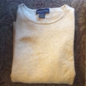 Charter club 100% cashmere p/s tan long sleeve.